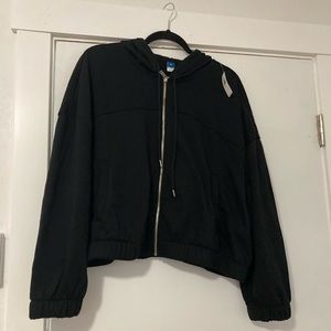 Long-Sleeve Vintage Cropped
Hoodie for Women(XL)